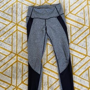 Grey Leggings With Mesh